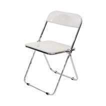 에이드 플리아 체어 투명의자 투명접이식의자 인테리어 접이식의자, 에이드-화이트펄(PE)