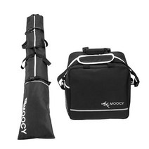 대용량 보관 눈보드 및 부츠 가방 의류 배치 스키 백팩 콤보 패딩 방수 여행, 검은색