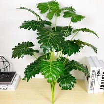 인테리어조화 나무 인조 조화장식 화분 빅 몬스테라 75cm 24 고급스러운 야자수, 6