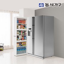 동서가구 네오 바퀴달린 냉장고 틈새장 키큰 슬라이딩 틈새 주방 수납장 2Size 택1 NEO597, 1_240 틈새수납장, 그레이