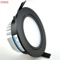 LED COB 스포트 라이트 천장 램프 AC85-265V 5W 7W 9W 12W 15W 18W 20W 알루미늄 최근 다운라이트 라운드 패널 빛, Black _20w no dimmable | 차가운 흰