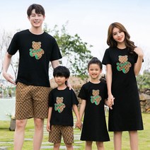 캐주얼 모녀 아빠 딸 커플룩 커플티 부녀 아기랑 돌잔치 부자 시밀러룩 아들 엄마랑 원피스