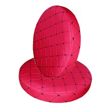 2pcs Dia.35cm 밴드 10cm 바 의자 커버 라운드 리프트 의자 시트 쿠션 주방 커피 숍 레드, 폴리 에스터