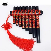 팬플룻 입으로부는악기 팬플릇 페루악기 팬플루트 uu pan flute flauta 8 파이프 panpipes abs 플라스틱 중국 스타일 panflute handmade diy, 매듭으로 그린 ​​g