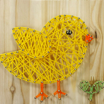 퍼니스쿨 스트링아트 삼나무판, 1세트, 1.정사각(20*20cm)
