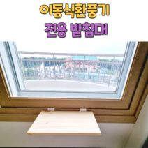 그냥걸어 이동식 환풍기 받침대 창문선반 창틀선반, 1.25~2cm, 깔끔 화이트