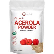MI 아세로라 파우더 가루 분말 227g Micro Ingredients Organic Acerola Cherry Powder