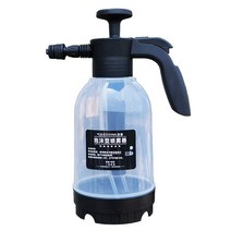 폼랜스 셀프세차 폼건2L 거품 분무기 세차 물뿌리개 휴대용 공기 압력 유형 플라스틱 냄비 자동차 청소 디, 01 무색