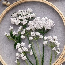 욜케이유 취미 집돌이 스킬 diy 키트 만들기 재료 집콕 방콕 십자수, 4-십자수-흰큰꽃