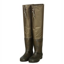 [갈색 고급 허벅지장화] 해루질 가슴장화 웨이더 허벅지 전신 바지장화, 245