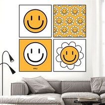 셀러허브 스마일 인테리어 캔버스 액자 14종 30호 72x72cm, 14번／캔버스액자(옆면흰색)