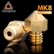 trianglelab 3d 프린터 용 품질 황동 mk8 노즐 hotend 1.75mm 필라멘트 j-head cr10 열 블록 ender3 hotend m6 스레드, One Color_3PCS 0.8mm 1.75MM, 04 3PCS 0.8mm 1.75MM, 상세 설명 참조3