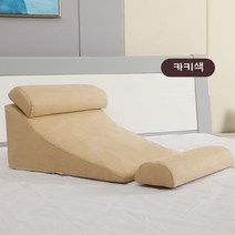 위편한베개 거북목수건 코골이 디스크 목주름 역류성, 카키
