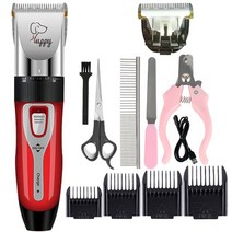 애견바리깡 애견 강아지 이발기 미용기 dog cat clipper hair clippers 손질 haircut 애완 동물 면도기 풀 세트 애완 동물 충전식 전문 커터 면도기, f