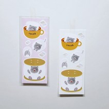 고양이 씰스티커 타로와 리치 마트 타로 고양이 마쉬멜로우 유포씰스티커, 1개