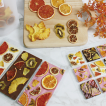 웜푸드 바크초콜릿 재료 키트 낱개상품 bark chocolate kit, 자몽칩2개