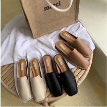 앞막힌 푹신한 키높이 발볼넓은 6185 명품 여자 스니커즈 뮬 블로퍼 사무실 실내화 회사 슬리퍼 신발 선물