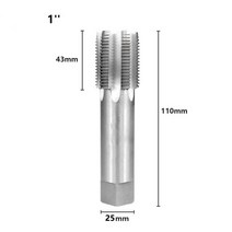 Cspe HSS 테이퍼 파이프 탭 G1/8 1/2 3/4 1 BSP 금속 나사산 절삭 공구, [04] G 1