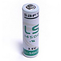 SAFT PLC열량계배터리 LS14500 AA 3.6V 2450mAh, 1개
