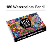 Brutfuner-48/72/120/160/180 색상 전문 오일 나무 수채화 연필 학교 그리기 스케치 미술 용품, 10 180water colors