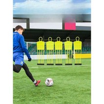 프리킥 인간 벽 킥 훈련 훈련 보조 훈련 장비, 175CM/5개 블루