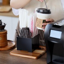 S 가정 휴게실 카페용품 빨대 보관함 커피숍인테리어