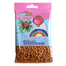 컬러비즈 5mm55g1000개900원, S21-싱글비즈 연갈색(Light-Brown), 1000개
