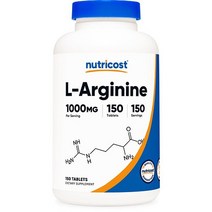 뉴트리코스트 엘 아르기닌 아르지닌 L Arginine 1000mg 아미노산 150정 5개월분