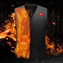 코드나인 USB 온열 발열조끼 겨울작업조끼 방한작업복 핫팩조끼