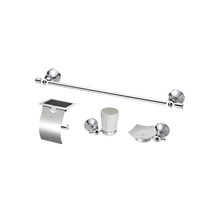 럭셔리 욕실용 화장실 악세사리 4종 세트 휴지걸이 수건걸이 컵대 비누대 바뉴 크롬, No.5 휴지걸이 (렉)