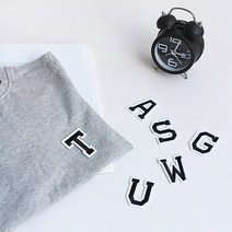 알파벳 와펜 와팬 패치 의류 리폼 수예부자재, 알파벳와펜I