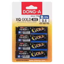 동아 샤프심 302 XQ 골드 0.5mm (4개입 1세트), B