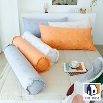 죽부인 바디필로우인형 모찌 강아지 안고자는베개 동물 긴쿠션 l2548f 임산부바디필로우, 롱쿠션_커버 오렌지