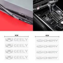 금속 엠블럼 장식 데칼 자동차 창문 와이퍼 스티커 4 개 메르세데스 벤츠 AMG CLK CLA GLK GLE GLC A B C E