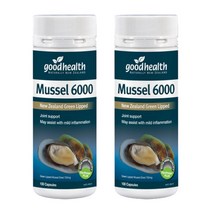 good health New Zealand Mussel 굿헬스 뉴질랜드 초록입홍합 글루코사민 6000mg 100캡슐 2팩