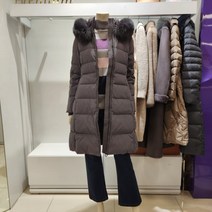 올리비아로렌 폭스퍼 구스다운패딩