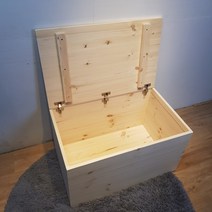 소나무원목 뚜껑형 사과나무상자 수납공간박스 주문제작, 가로600-세로300-높이300