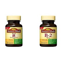 서플리먼트 NATUREMADE(네이처 메이드) 【세트 구입】오츠카 제약 네이처 메이드 철(아이언) 80립 네이처, One Size_철 비타민 Bbr-2, One Size_철 + 비타민 B-2, 상세 설명 참조0