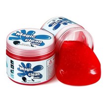 DNA MOTORING TOOLS-00147 (2팩) 자동차 클리닝 젤리 자동 디테일 도구 범용 클린 젤 자동 통풍구 공기 내부 가정 및 사무실 전자 키보드 클리너 (2개) 블루, Red