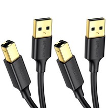 유그린 USB2.0 AM BM 케이블 U-20847, 2개, 1m