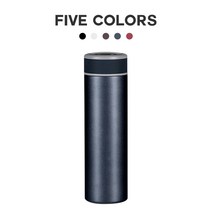 Roll panda 온도표시 보온보냉 스테인레스 스마트 텀블러 {정미한선물 케이스증정}, 500ml, 푸른 색