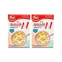 [유니크앤몰] 좋은아침 좋은생각!! 포스트 라이스앤 프로틴시리얼 270g, 2개