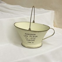 빈티지 꽃바구니 화분 양철 바스켓 철제 바구니 틴 손잡이, 1개