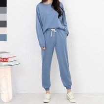 기숙사 합숙학원 여성맨투맨조거츄리닝셋업 네추럴룩 홈트