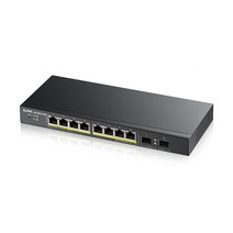 ZYXEL 자이젤 GS1900-10HP POE+스위칭허브 기가8포트+2SFP 77W