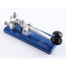 HAM 수동 CAT Keyer II 모스 키 전신 키 단파 CW 송신기용 햄 라디오 롱 패들, [02] Blue Color, 02 Blue