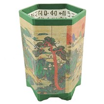 육각 민화필통 만들기 (십장생도), 단품