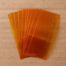 절연 필름 보호 케이스 팩 슬리빙 18650 Lipo 배터리 랩 PVC 열 수축 튜브 프리컷 너비 29.5mm x 20, 19 Clear Gold_01 20pcs