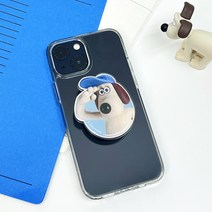 월레스와그로밋 똑디톡 스마트톡 그립 아크릴 톡 악세사리 핸드폰 휴대폰 거치대, 모자쓴그로밋