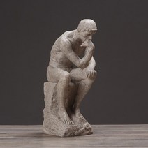 로뎅 생각하는사람 조각강 카페 거실 인테리어, 로뎅조각_GS0600212C_실버